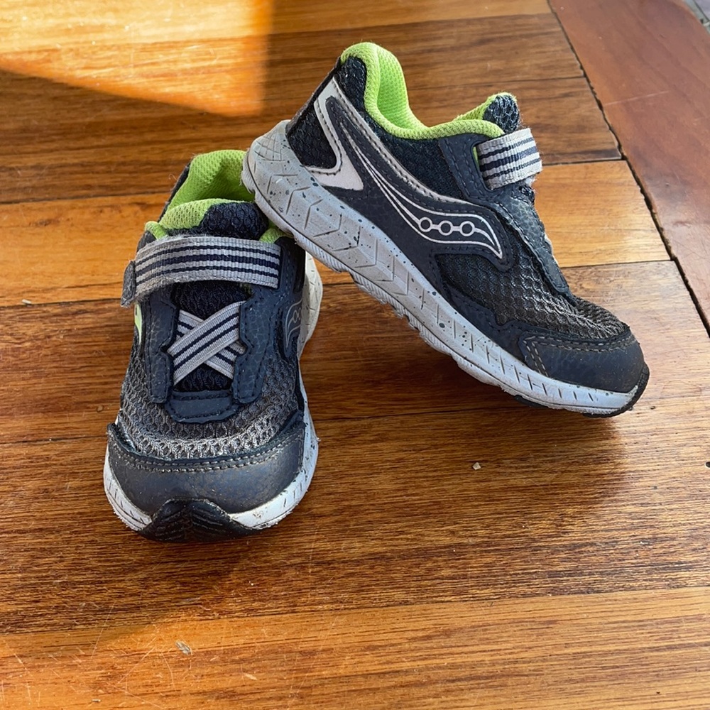 Saucony Ride blue/gray size 7 boys toddler sneakers